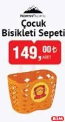 NORTH PACİFİC ÇOCUK BİSİKLETİ SEPETİ
